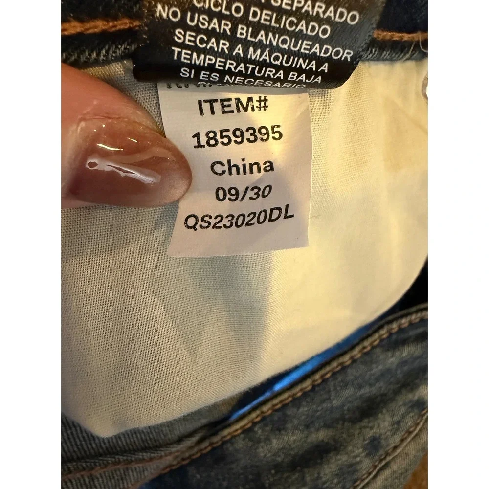 Frye High Rise Amari Jeans Women 31 Blue Tapered Leg Stretch Denim Designer
